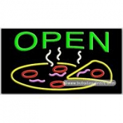 Open, Pizza Neon Sign (20" x 37" x 3")
