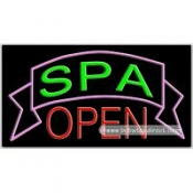 Spa Open Neon Sign (20" x 37" x 3")