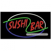 Sushi Bar Neon Sign (20" x 37" x 3")