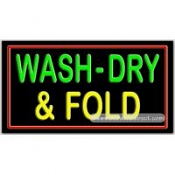 Wash-Dry & Fold Neon Sign (20