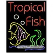 Tropical Fish Neon Sign (24" x 31" x 3")