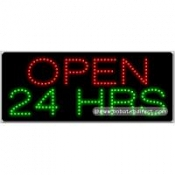 Open 24 Hrs LED Sign (11