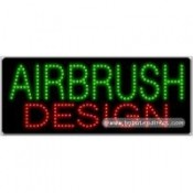 Airbrush Design LED Sign (11" x 27" x 1")