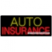 Auto Insurance LED Sign (11" x 27" x 1")