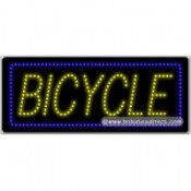 Bicycle LED Sign (11" x 27" x 1")