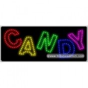 Candy LED Sign (11" x 27" x 1")