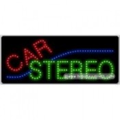 Car Stereo LED Sign (11" x 27" x 1")