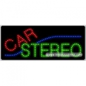 Car Stereo LED Sign (11" x 27" x 1")