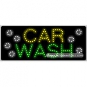 Car Wash LED Sign (11" x 27" x 1")