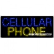 Cellular Phone LED Sign (11" x 27" x 1")