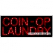 Coin-Op Laundry LED Sign (11" x 27" x 1")
