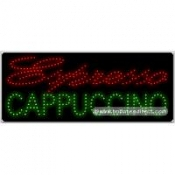 Espresso Cappuccino LED Sign (11" x 27" x 1")