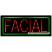 Facial LED Sign (11" x 27" x 1")