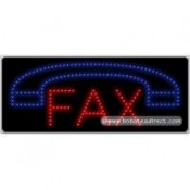 Fax LED Sign (11" x 27" x 1")