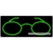 Glasses Logo LED Sign (11