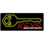 Keys, Logo LED Sign (11" x 27" x 1")
