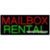 Mailbox Rental LED Sign (11" x 27" x 1")