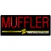 Muffler LED Sign (11" x 27" x 1")