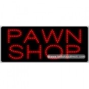 Pawn Shop LED Sign (11" x 27" x 1")