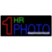 1 Hr Photo LED Sign (11" x 27" x 1")