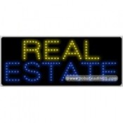 Real Estate LED Sign (11" x 27" x 1")