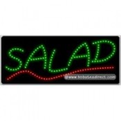 Salad LED Sign (11" x 27" x 1")