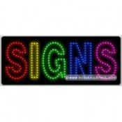 Signs LED Sign (11" x 27" x 1")