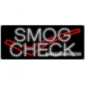 Smog Check, Logo LED Sign (11" x 27" x 1")