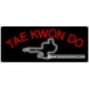 Tae Kwon Do, Logo LED Sign (11" x 27" x 1")