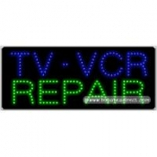 TV, VCR Repair LED Sign (11" x 27" x 1")