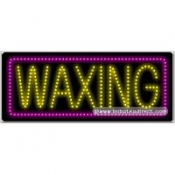 Waxing LED Sign (11" x 27" x 1")