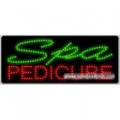 Spa Pedicure LED Sign (11" x 27" x 1")