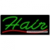 Hair LED Sign (11" x 27" x 1")