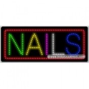 Nails LED Sign (11" x 27" x 1")