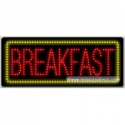Breakfast LED Sign (11" x 27" x 1")