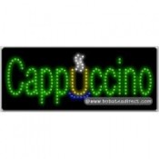 Cappuccino LED Sign (11" x 27" x 1")
