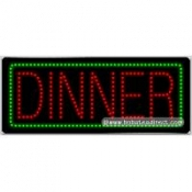 Dinner LED Sign (11" x 27" x 1")