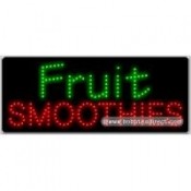 Fruit Smoothies LED Sign (11" x 27" x 1")