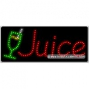 Juice, Logo LED Sign (11" x 27" x 1")