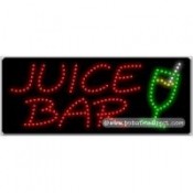 Juice Bar, Logo LED Sign (11" x 27" x 1")