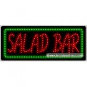 Salad Bar LED Sign (11" x 27" x 1")