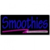 Smoothies LED Sign (11" x 27" x 1")