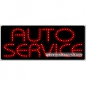 Auto Service LED Sign (11" x 27" x 1")