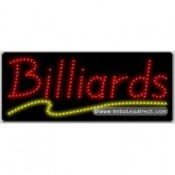 Billiards LED Sign (11" x 27" x 1")
