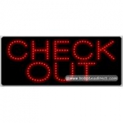 Check Out LED Sign (11" x 27" x 1")