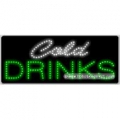 Cold Drinks LED Sign (11" x 27" x 1")