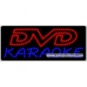 DVD Karaoke LED Sign (11" x 27" x 1")