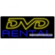 DVD Rental LED Sign (11" x 27" x 1")