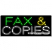 Fax & Copies LED Sign (11