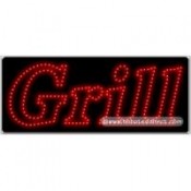 Grill LED Sign (11" x 27" x 1")
